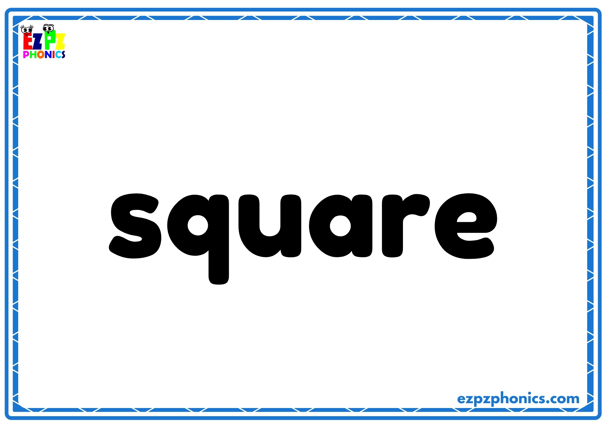 Square Body Words Free Shapes Flashcards for Kids (PDF Download) β Learn Shapes with ...