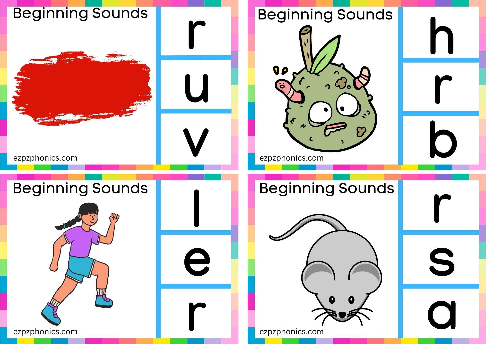 Letter R Look At The Image And Clip The Correct Letter Clip Group 1 ...