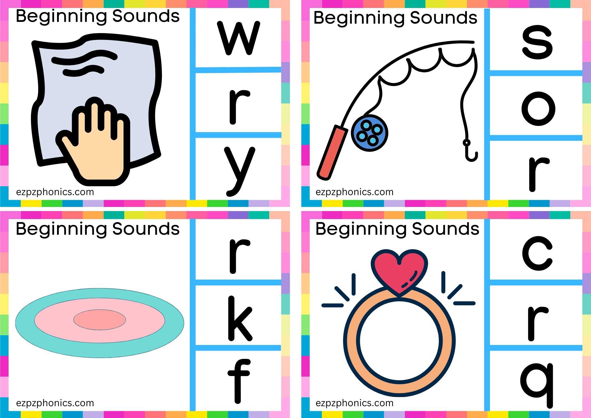 Example That Sound Letter R Letter R Look At The Image And Clip The Correct Letter Clip Group 2 ...