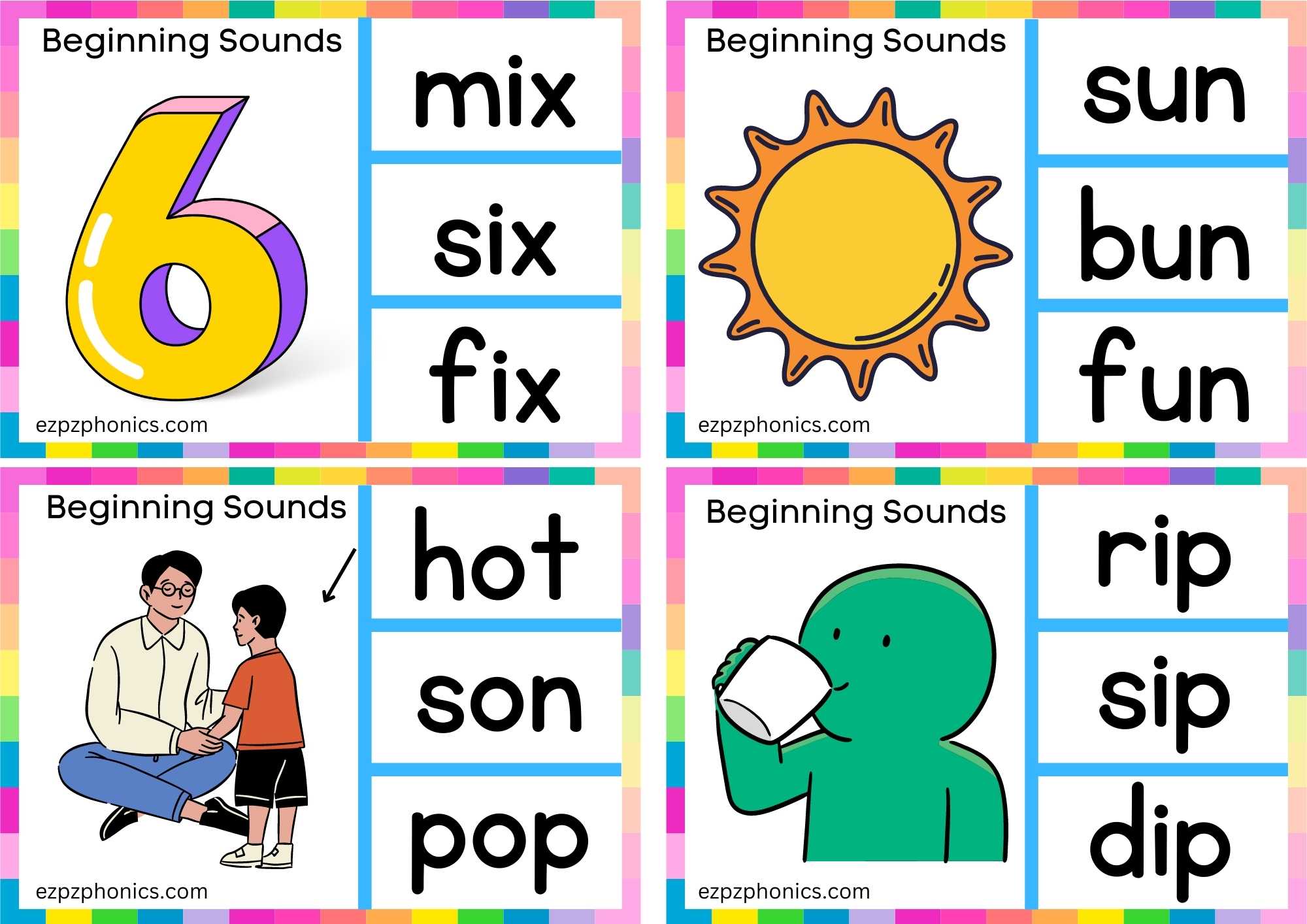 Letter S Look At The Image And Clip The Correct Word Group 2 ...